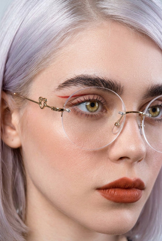 WHIMSICAL ROUND RIMLESSEYEWEAR