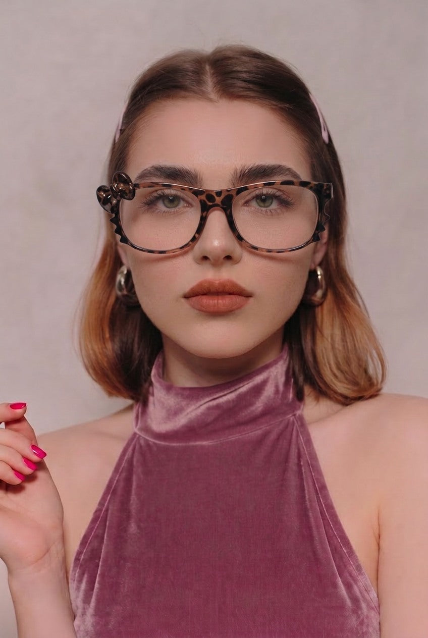 SCULPTED BOW DETAIL STATEMENT EYEWEAR