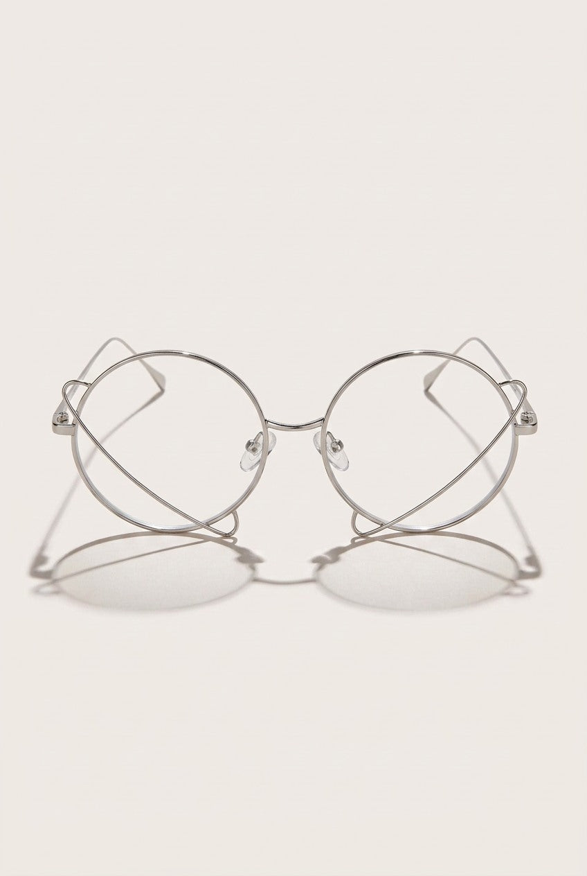 ABSTRACT LOOPED ROUND STATEMENT EYEWEAR