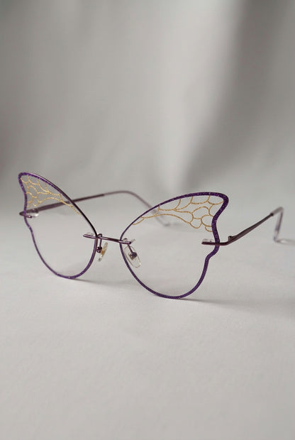 ETHEREAL BUTTERFLY WING RIMLESS EYEWEAR