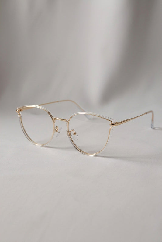 TEXTURED BRIDGE GEOMETRIC CAT EYE FRAMES