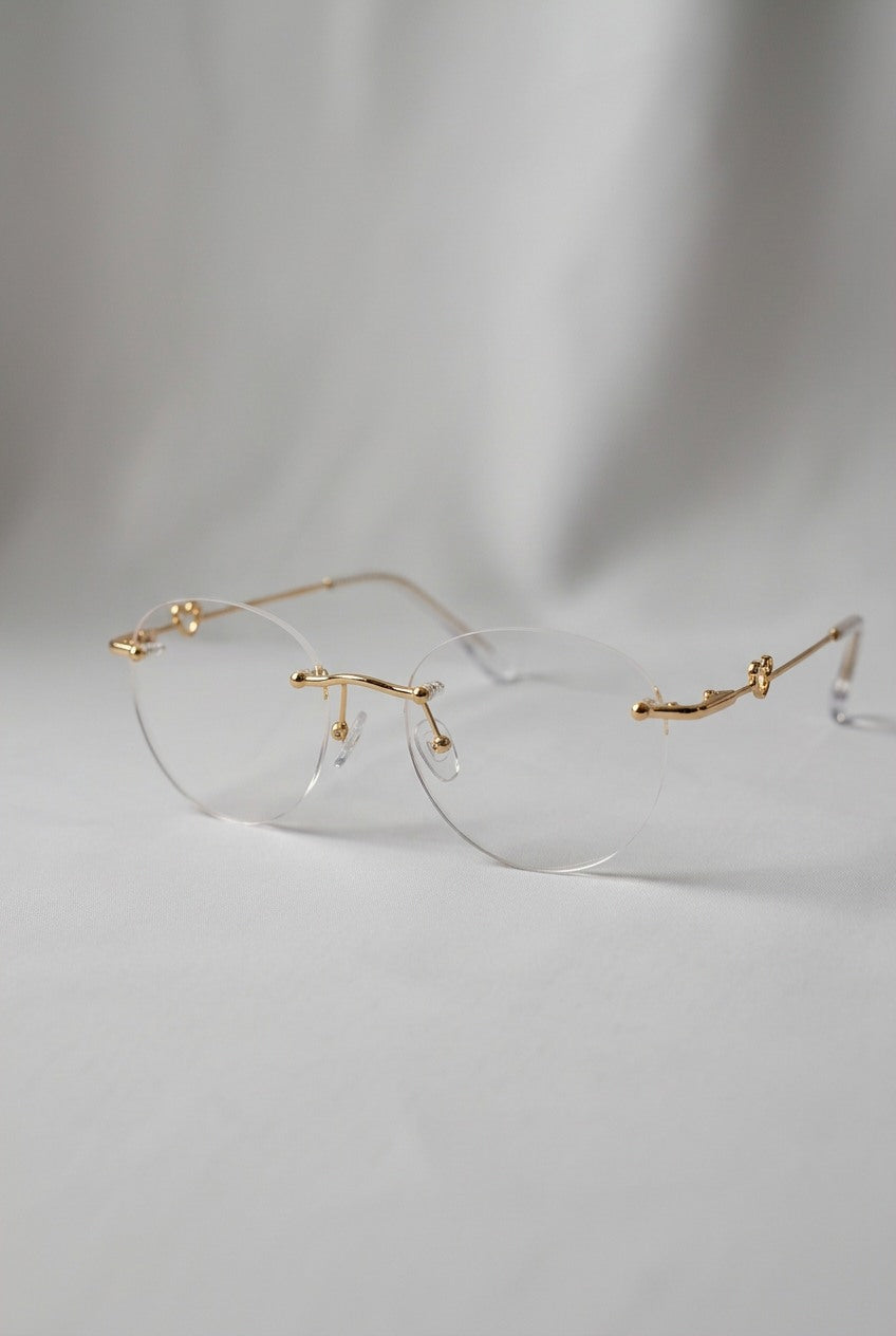 WHIMSICAL ROUND RIMLESSEYEWEAR