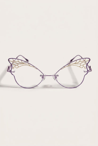 ETHEREAL BUTTERFLY WING RIMLESS EYEWEAR