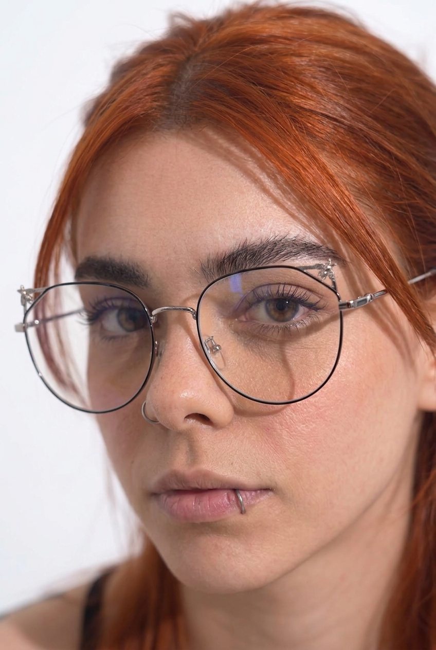 BEE EMBELLISHED OVERSIZED ROUND EYEWEAR