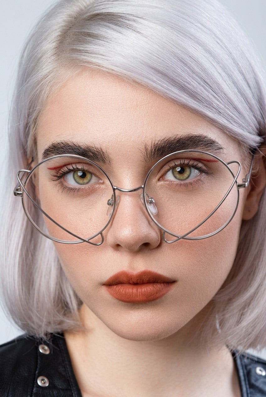 ABSTRACT LOOPED ROUND STATEMENT EYEWEAR