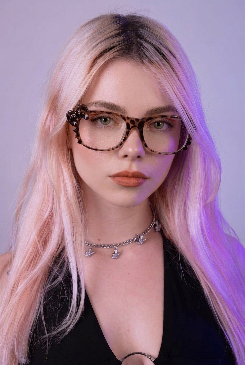 SCULPTED BOW DETAIL STATEMENT EYEWEAR