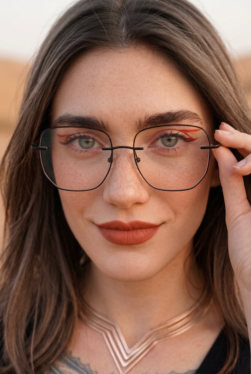 SLEEK GEOMETRIC MINIMALIST STATEMENT EYEWEAR