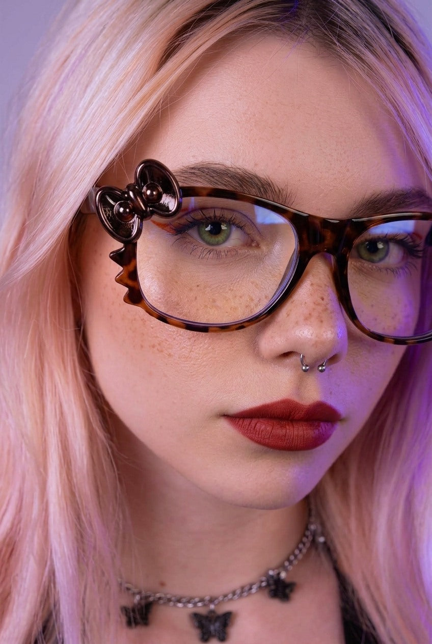 SCULPTED BOW DETAIL STATEMENT EYEWEAR