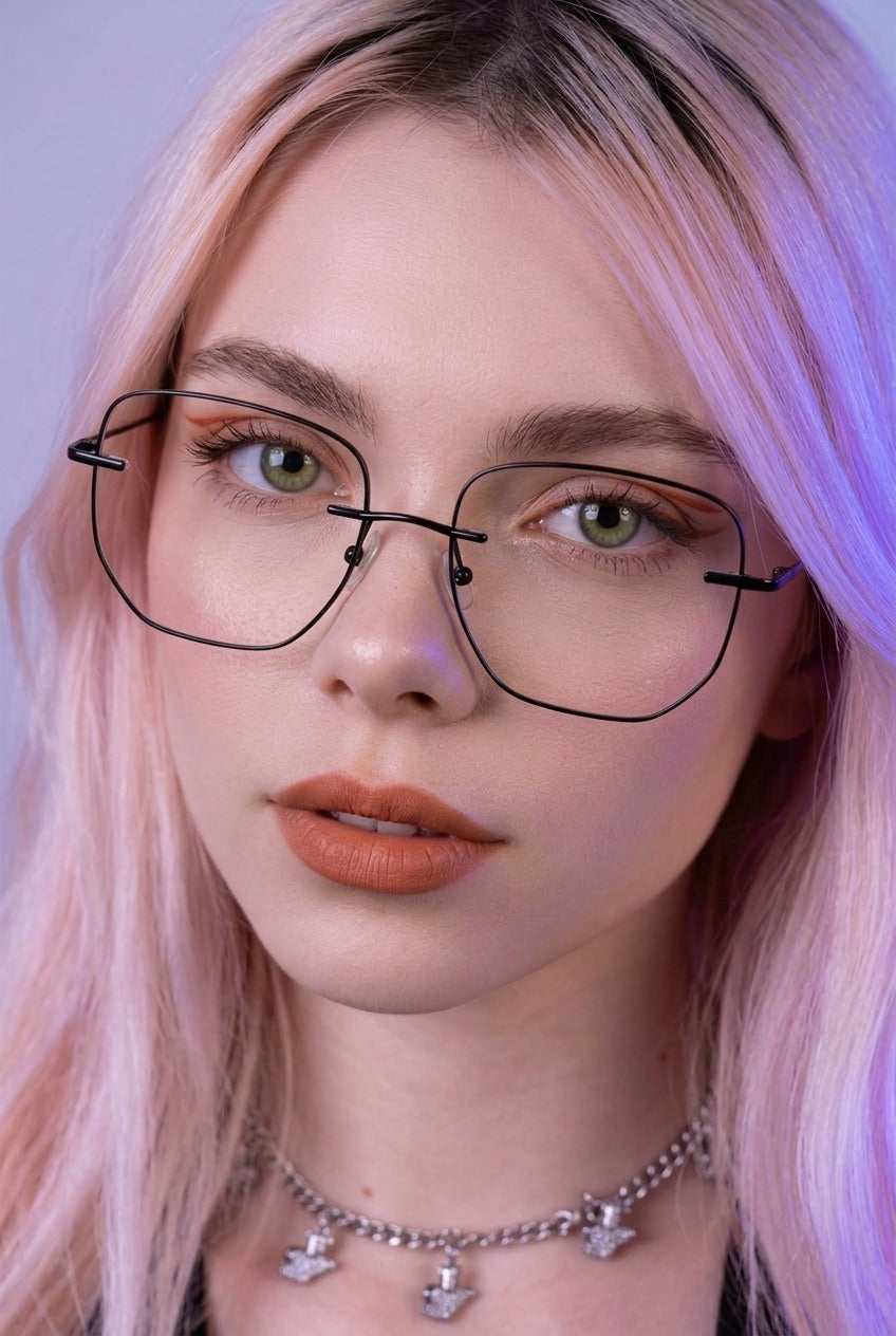 SLEEK GEOMETRIC MINIMALIST STATEMENT EYEWEAR