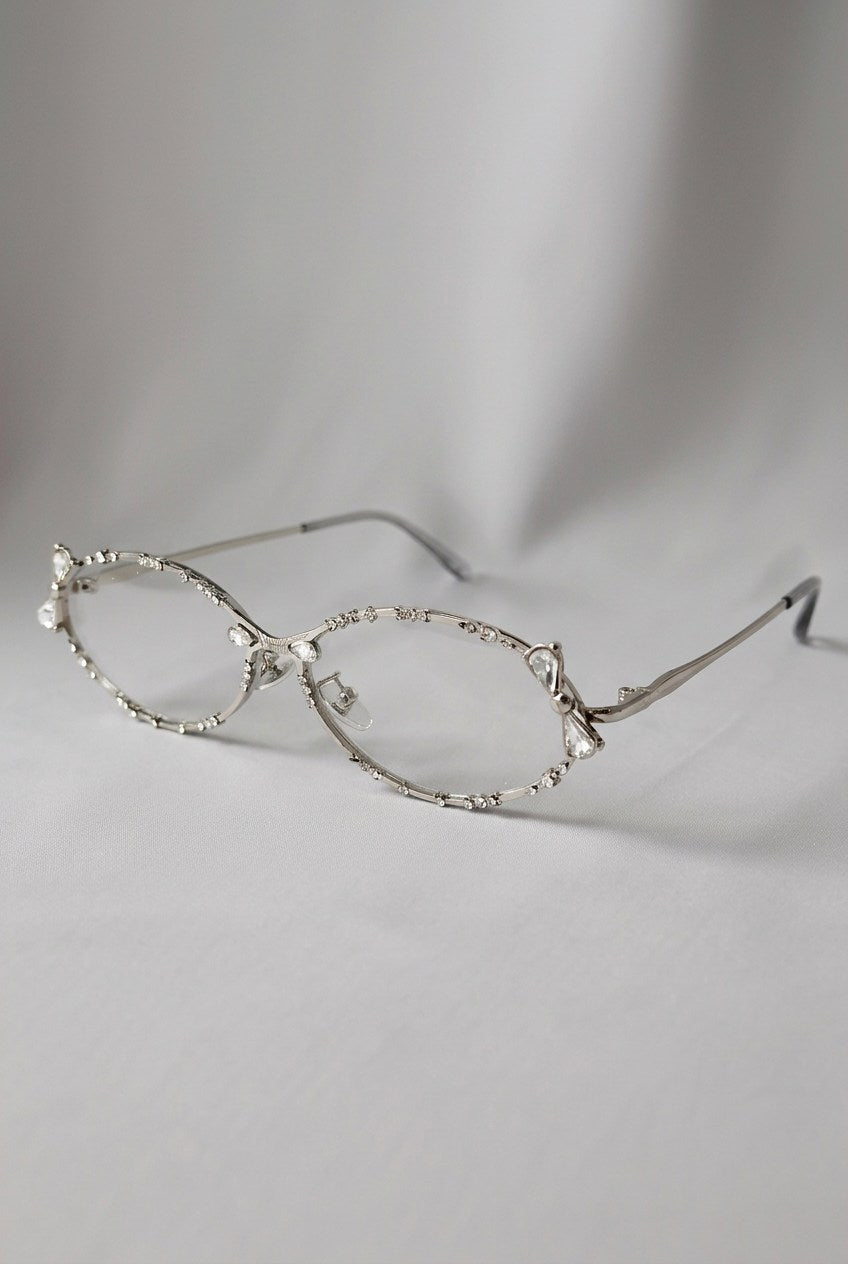 CRYSTAL STUDDED BOWMOTIF EYEWEAR FRAMES