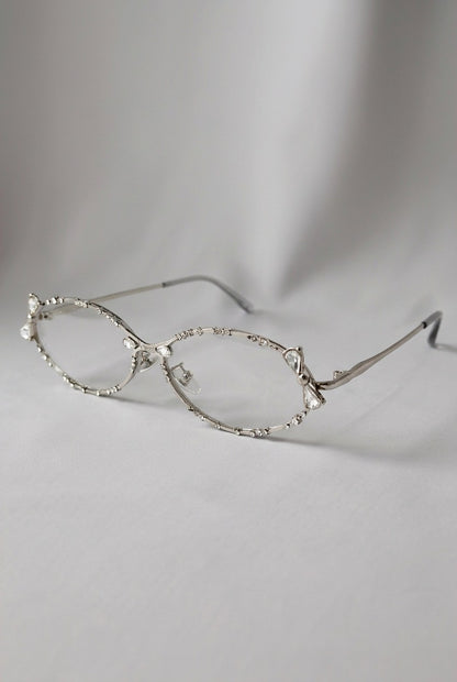SPARKLING EMBELLISHEDBOW STATEMENT EYEWEAR