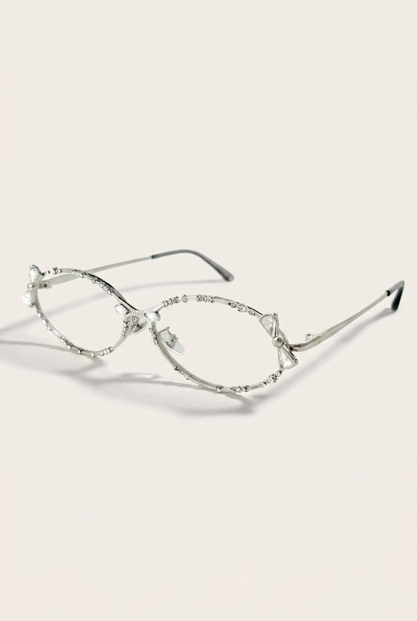CRYSTAL STUDDED BOWMOTIF EYEWEAR FRAMES