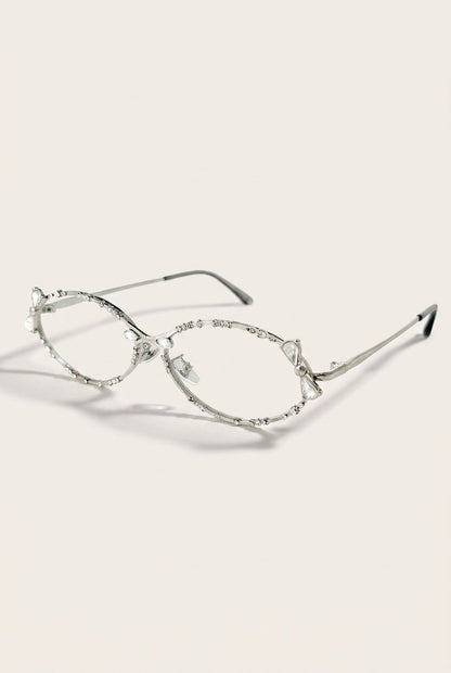 CRYSTAL STUDDED BOWMOTIF EYEWEAR FRAMES