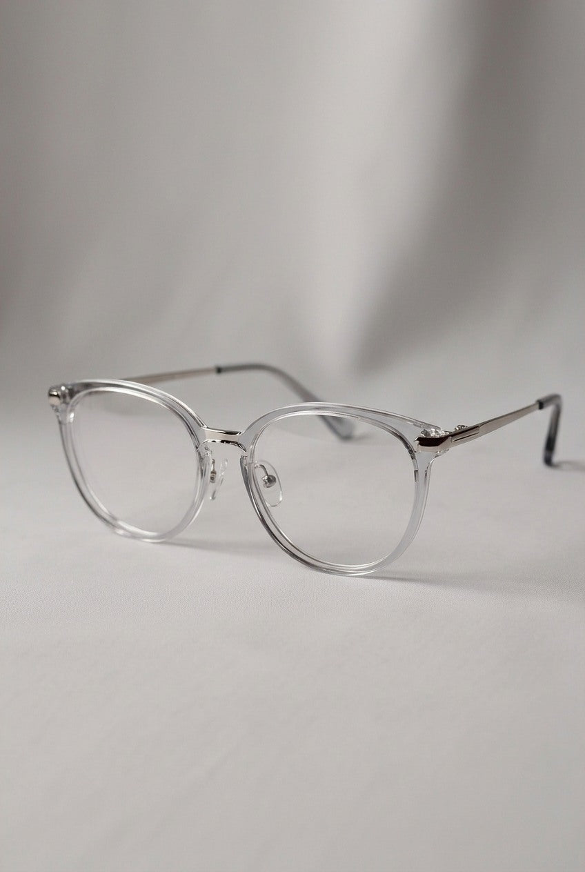 TEXTURED BRIDGE GEOMETRIC CAT EYE FRAMES