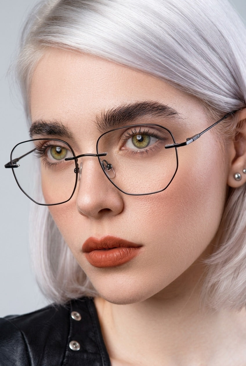 SLEEK GEOMETRIC MINIMALIST STATEMENT EYEWEAR